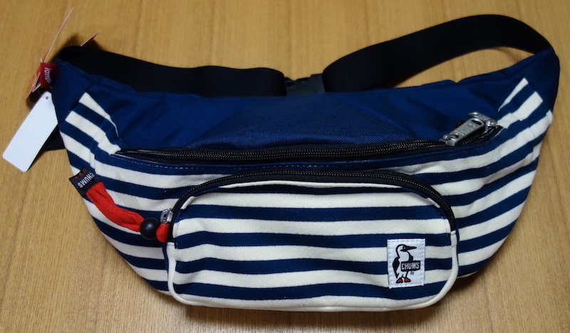 CHUMS Fanny Pack Sweat Nylon (Navy Natural)を触ってレビュー
